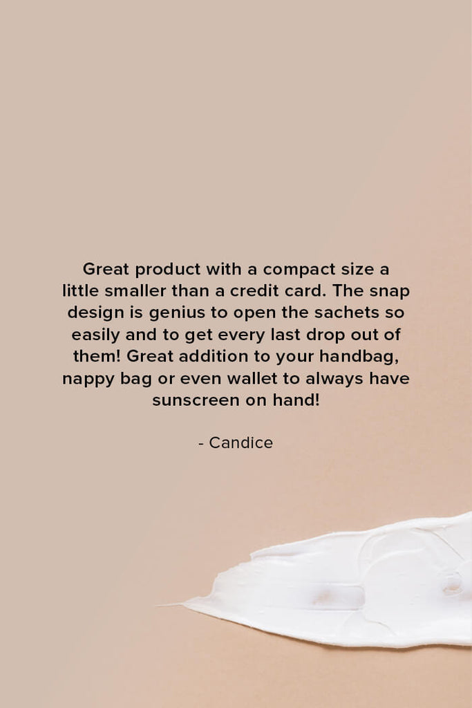 Travel-Size Sunscreen Snap Sachets